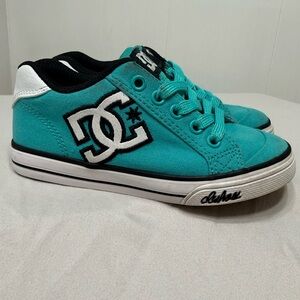 DC Kids' Aqua and Black Sneakers